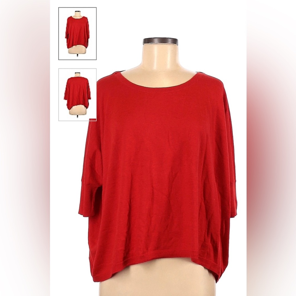 CAbi Pullover Sweater Red Women Size Medium